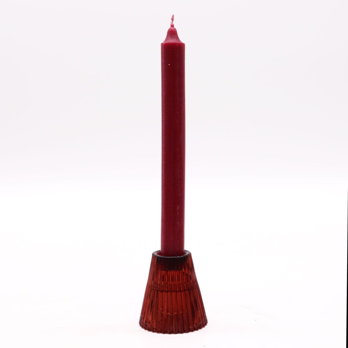 Flip Dinner Candle / Tealight Holder - Vampire RedGlass Candle Holders & JarsHeart Notes