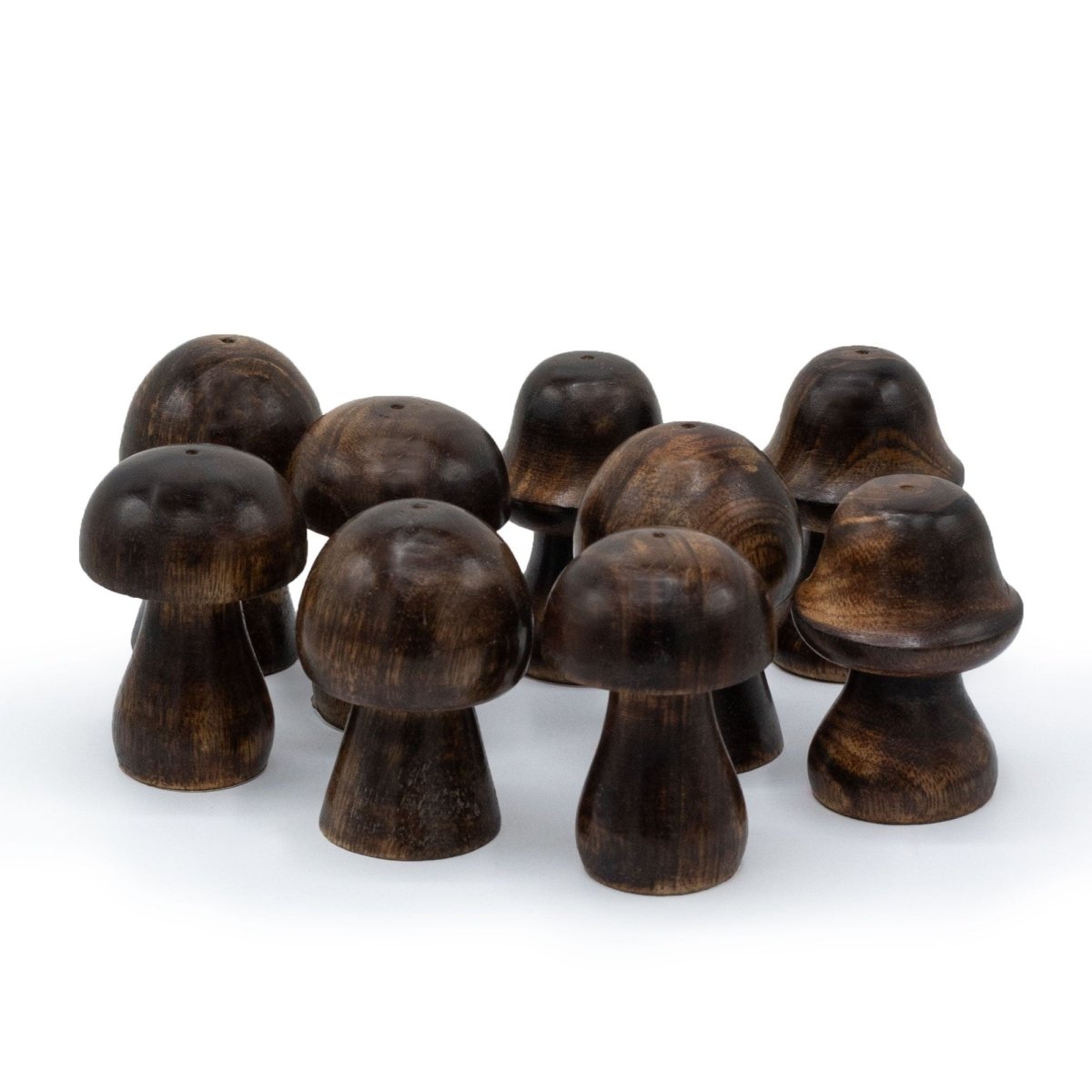 Set of 3 Mini Incense Mushrooms (8cm 7cm 6.5cm)Incense HoldersHeart Notes