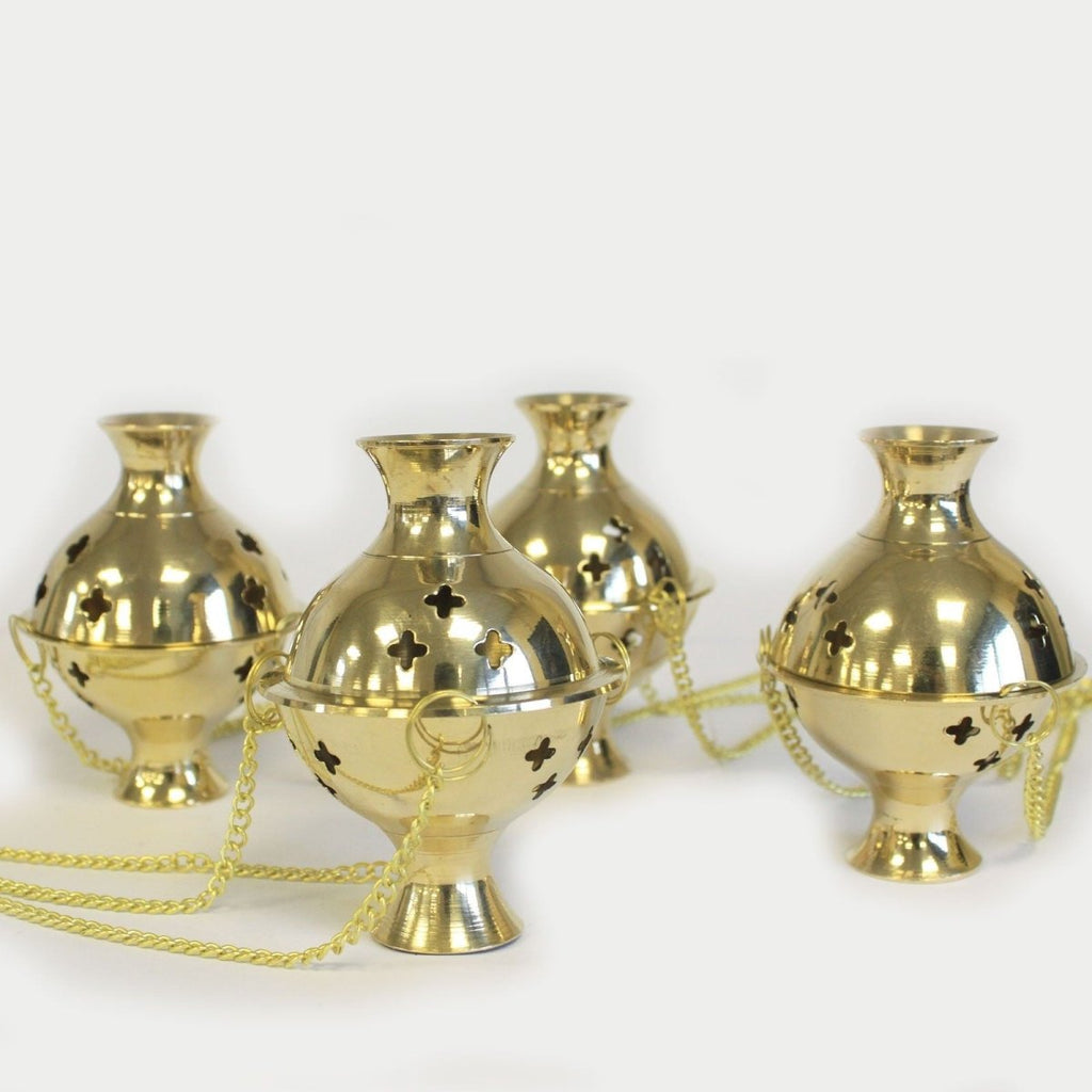 Hanging Brass Incense BurnerTraditional Brass Incense BurnersHeart Notes