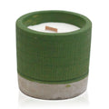 Pot - Green - Sea Moss & HerbsConcrete Wooden Wick CandleHeart Notes