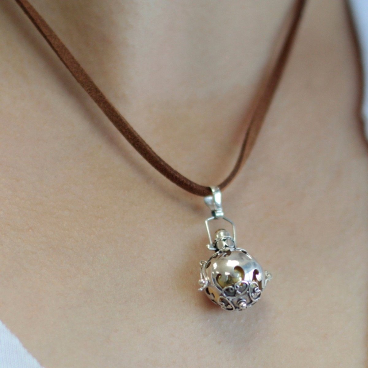 Silver Angel Bell - Protection - 16mm925 Silver Angel BellsHeart Notes