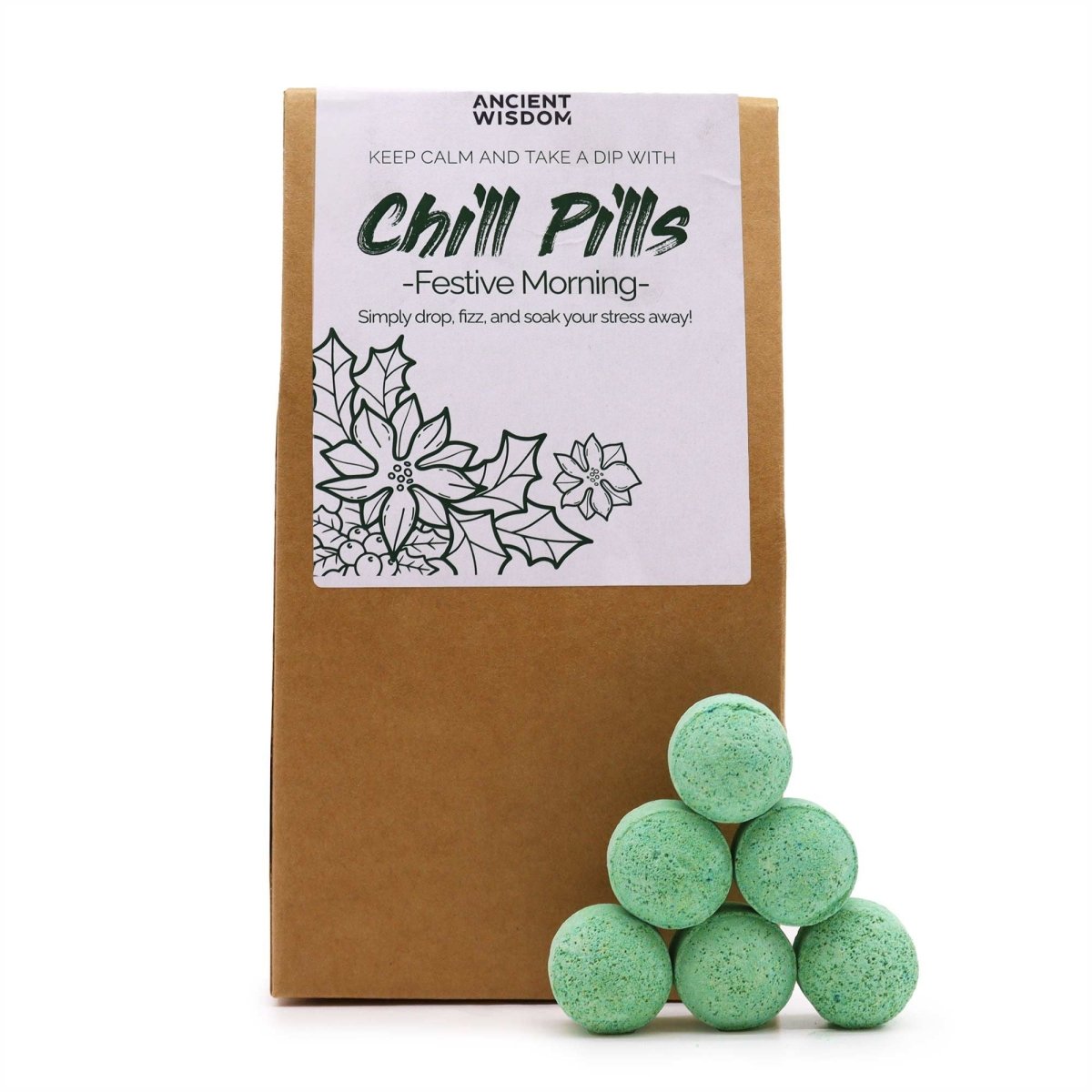 Chill Pills Gift Pack 350g - Festive MorningChill Pill Gift PacksHeart Notes