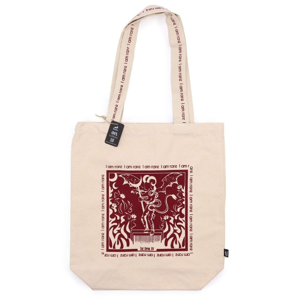 Hop Hare Tote Bag - I am RareHop Hare Tarot Cotton BagsHeart Notes