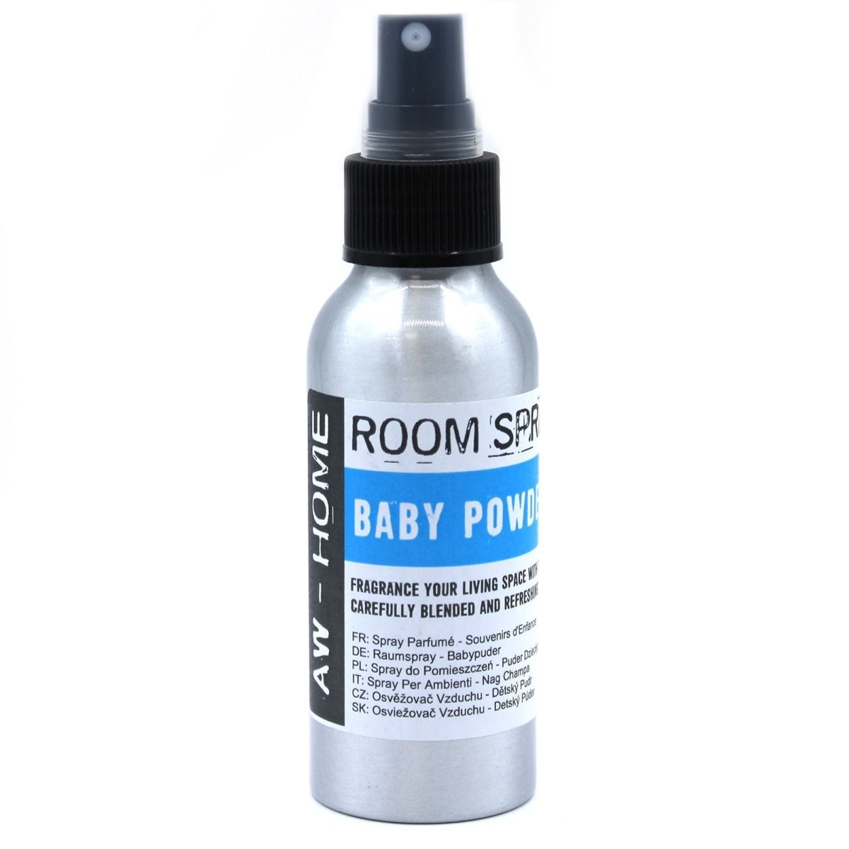 100ml Room Spray - Baby PowderAW - Home Room Sprays 100mlHeart Notes