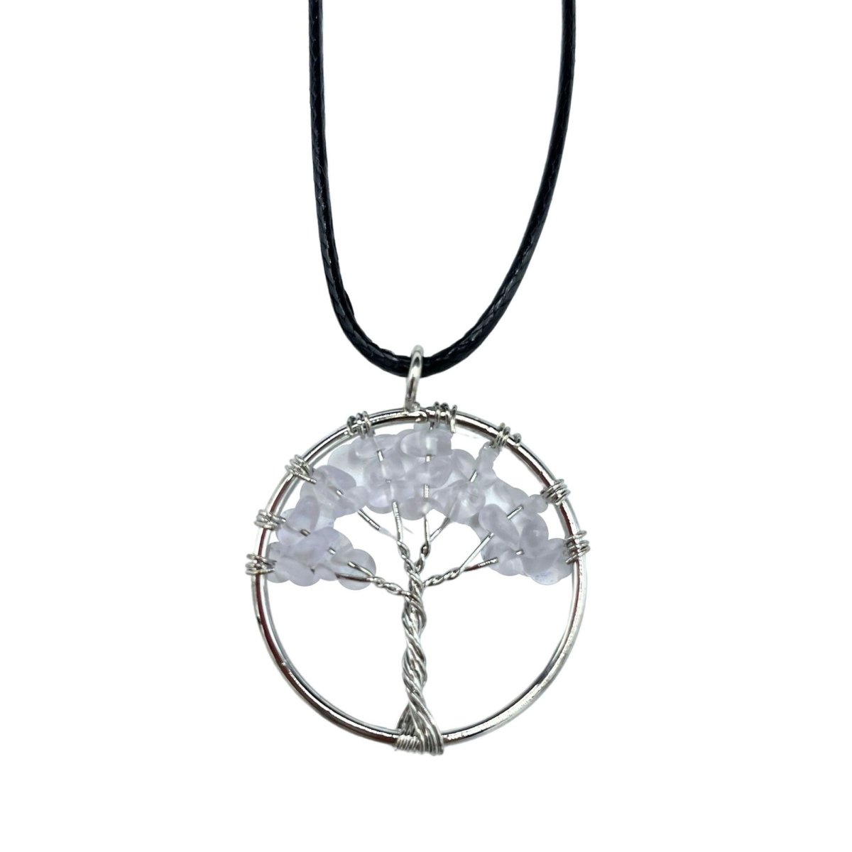 Tree of Life Pendant - Rock CrystalGemstone Pendants - Tree of LifeHeart Notes