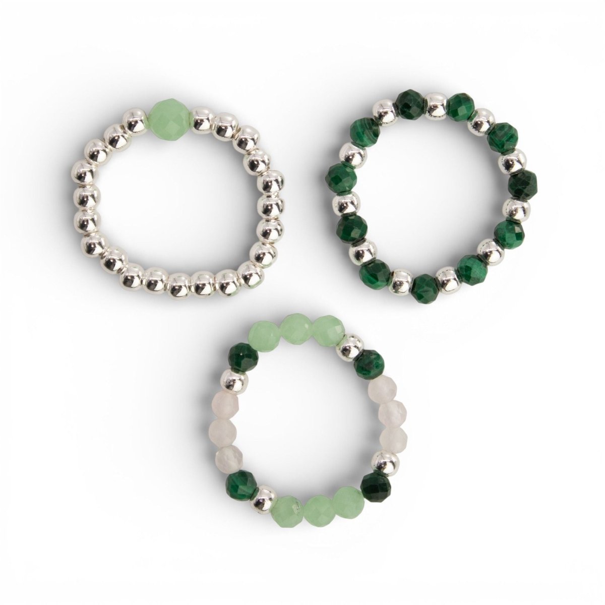 Nymph Spirit Gemstone Ring Set - Forest SpiritNymph Nature Inspired Gemstone Ring SetsHeart Notes