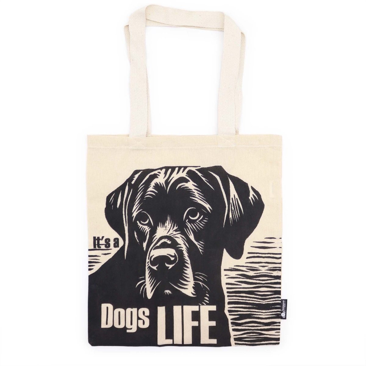 Iconic Basic Tote Bag - Dog's Life - Natural 4ozNomad Sari Iconic Tote Bags – Basic & ClassicHeart Notes