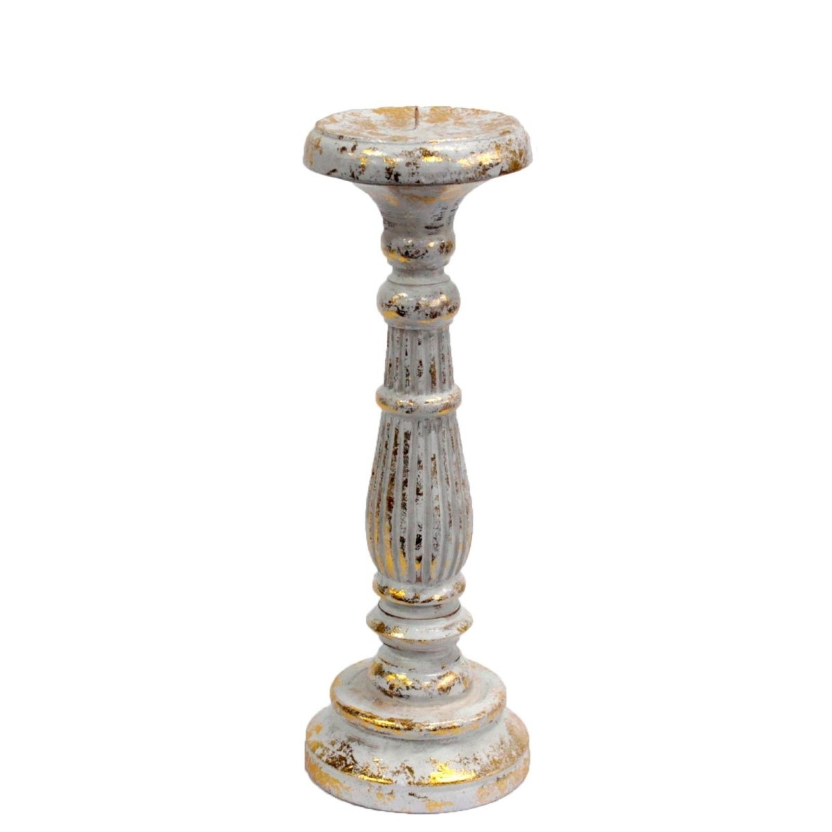 Medium Candle Stand - White GoldVintage Candle StandsHeart Notes