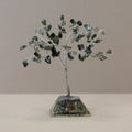 Gemstone Tree with Organite Base - 80 Stone - Moss AgateGemstone Tree with Orgonite BaseHeart Notes