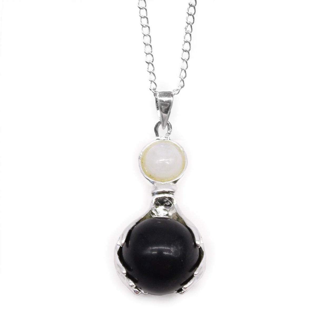 Gemstone Healing Hands Pendant - Black AgateGemstone Pendant JewelleryHeart Notes