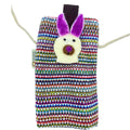 Mini Holder Bag Pink Stripes - Bunny DecorHandmade Phone Holder BagsHeart Notes