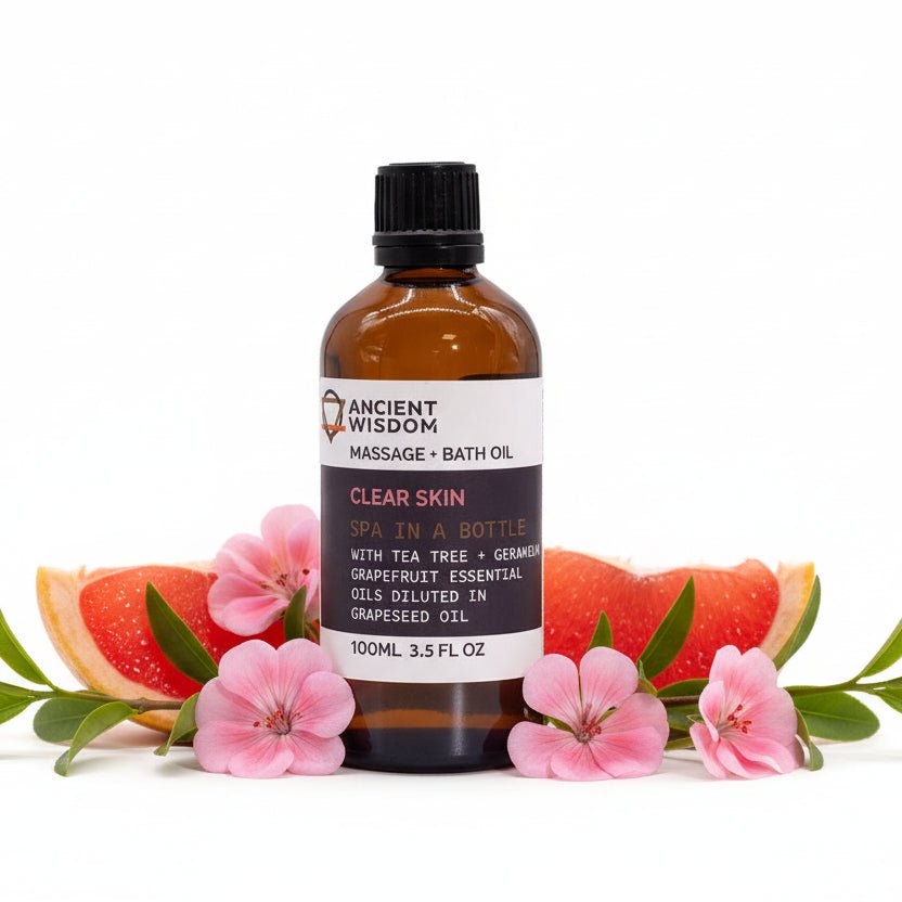 Clear Skin Massage Oil - 100ml100 ML Bottle Massage OilsHeart Notes