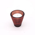 Flip Dinner Candle / Tealight Holder - Vampire RedGlass Candle Holders & JarsHeart Notes