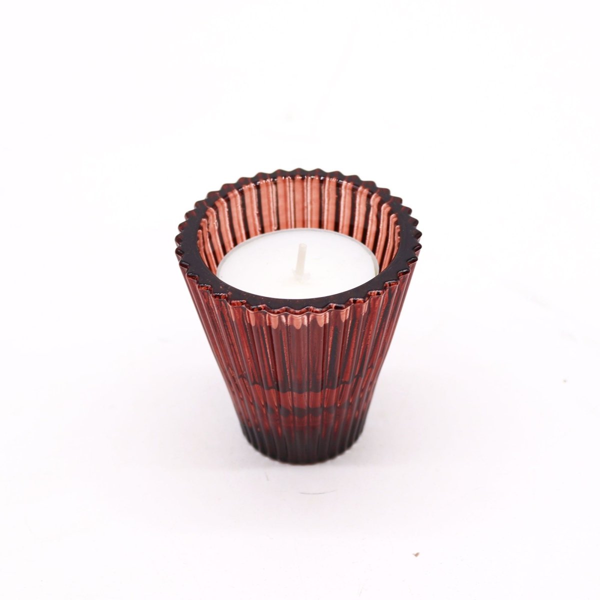 Flip Dinner Candle / Tealight Holder - Vampire RedGlass Candle Holders & JarsHeart Notes