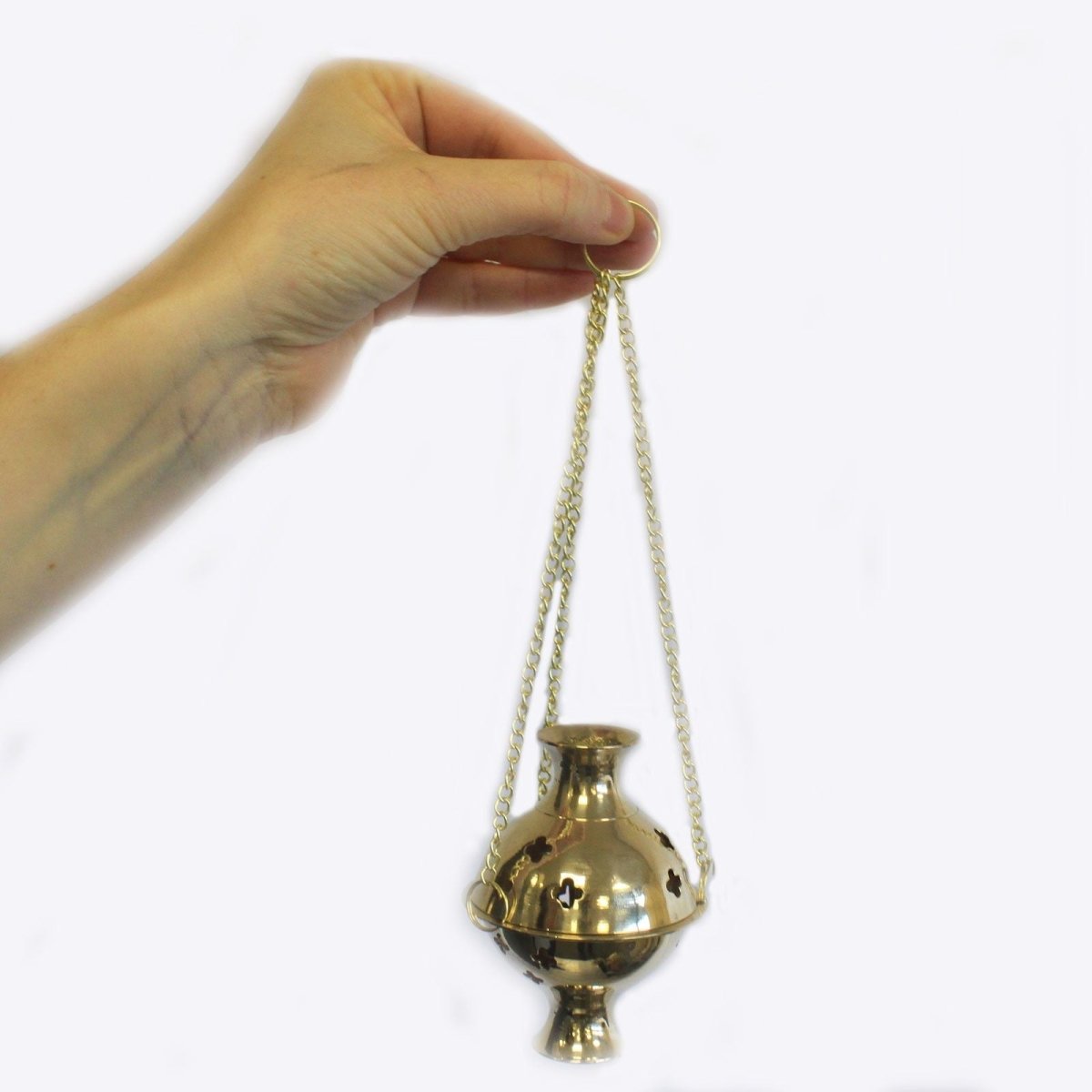 Hanging Brass Incense BurnerTraditional Brass Incense BurnersHeart Notes