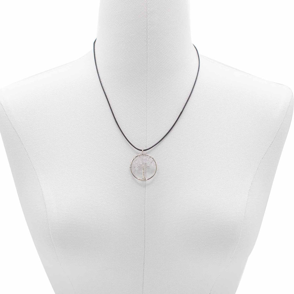 Tree of Life Pendant - Rock CrystalGemstone Pendants - Tree of LifeHeart Notes
