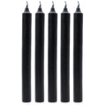 Solid Colour Dinner Candles - Rustic Black - Pack of 5Pack Of 5 - Solid Colour Dinner CandlesHeart Notes