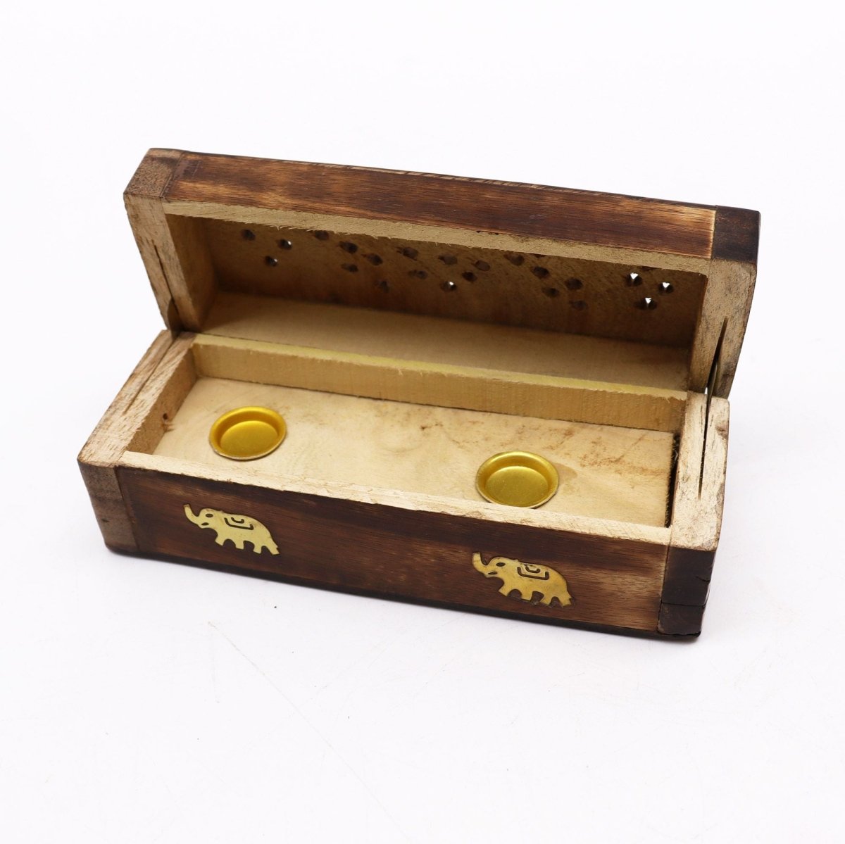 Incense Cone Smoke Box 6" - Mango WoodIncense HoldersHeart Notes
