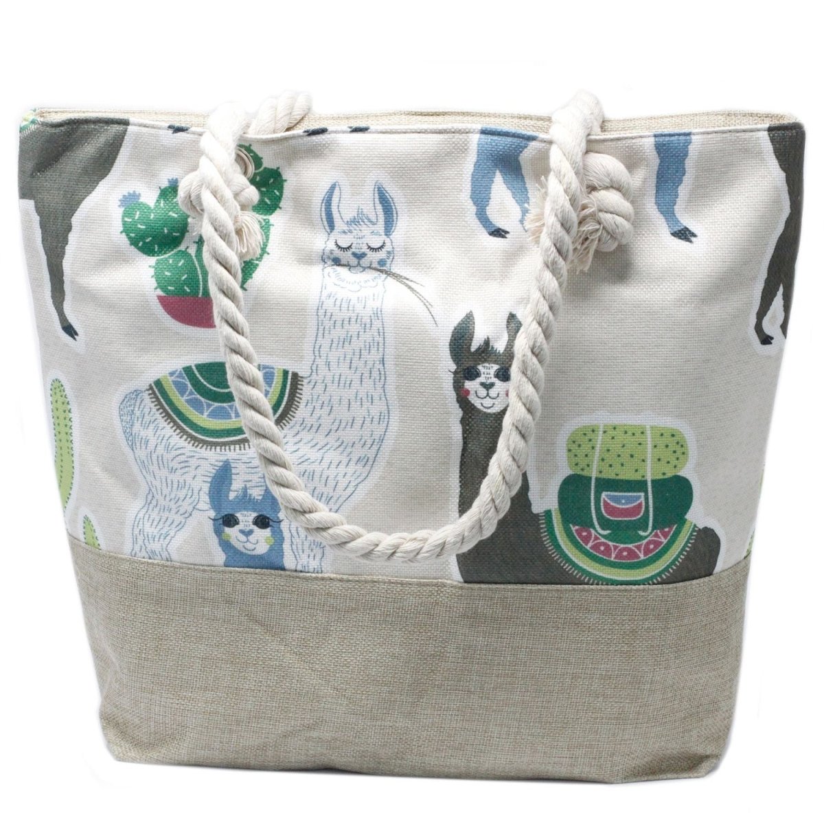 Rope Handle Bag - LlamasClassic Rope Handled BagsHeart Notes