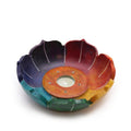 Soapstone Lotus Flower Incense Holder - Chakra ColoursSoapstone Incense HoldersHeart Notes