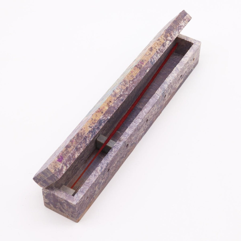 Soapstone Incense Box with Smoke Holes - ChakraSoapstone Incense HoldersHeart Notes