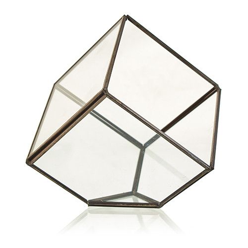 Glass Terrarium - Cube on CornerGlass TerrariumsHeart Notes