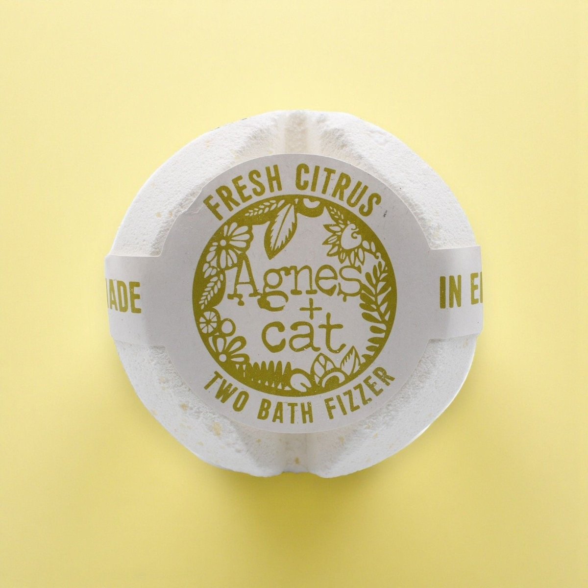Agnes + Cat Bath Fizzer - Fresh CitrusAgnes + Cat Bath FizzersHeart Notes