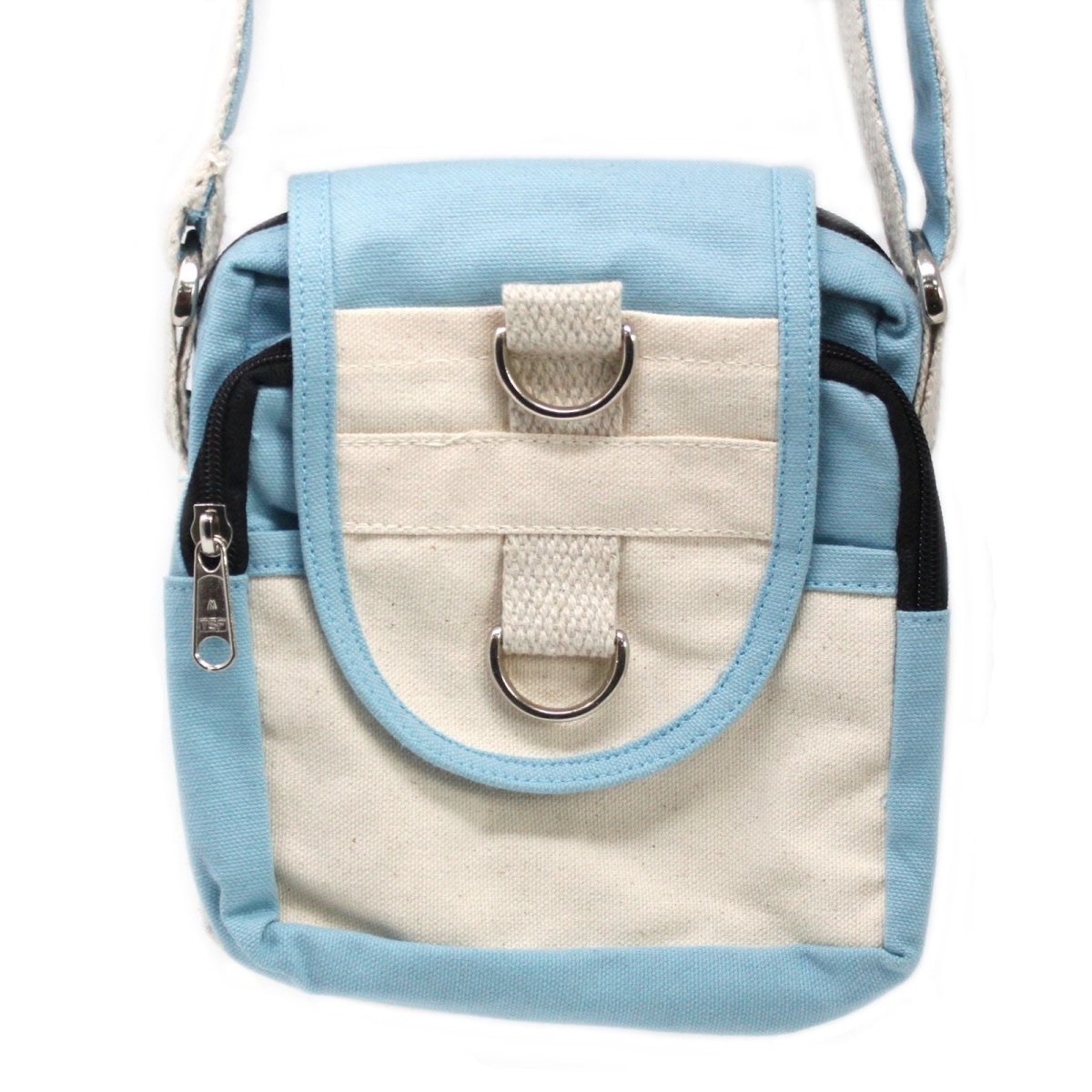 Natural Travel Bag - TealNatural Cotton Travel BagsHeart Notes