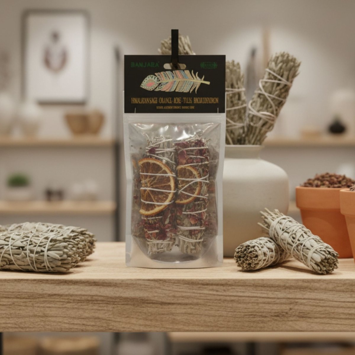 Banjara Smudge - Indian Sage and PatchouliBanjara Smudge SticksHeart Notes