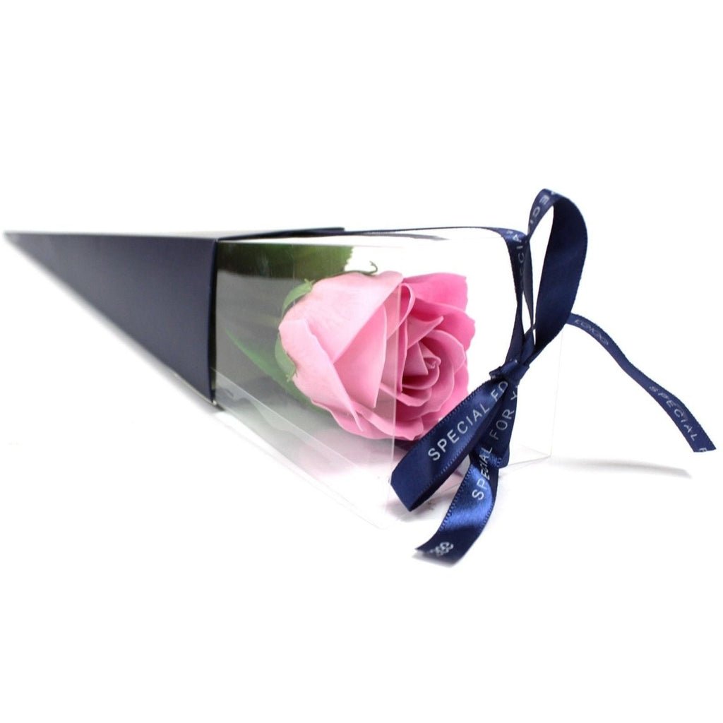 Single Rose - Pink RoseLuxury Soap FlowersHeart Notes