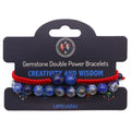 Gemstone Double Power Bracelets - Lapis LazuliGemstone Double Power BraceletsHeart Notes