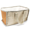 Large Basket Bag - 33x18x20cm - TurmericStacking Natural Jute BasketsHeart Notes