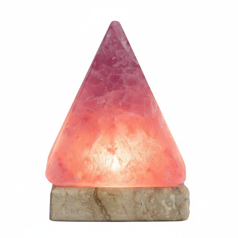 Multicolour Himalayan Salt Lamp Pyramid ShapedQuality Himalayan Salt Lamps & Candle HoldersHeart Notes
