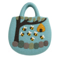 Tree and Beehive Felted BagFelted BagsHeart Notes