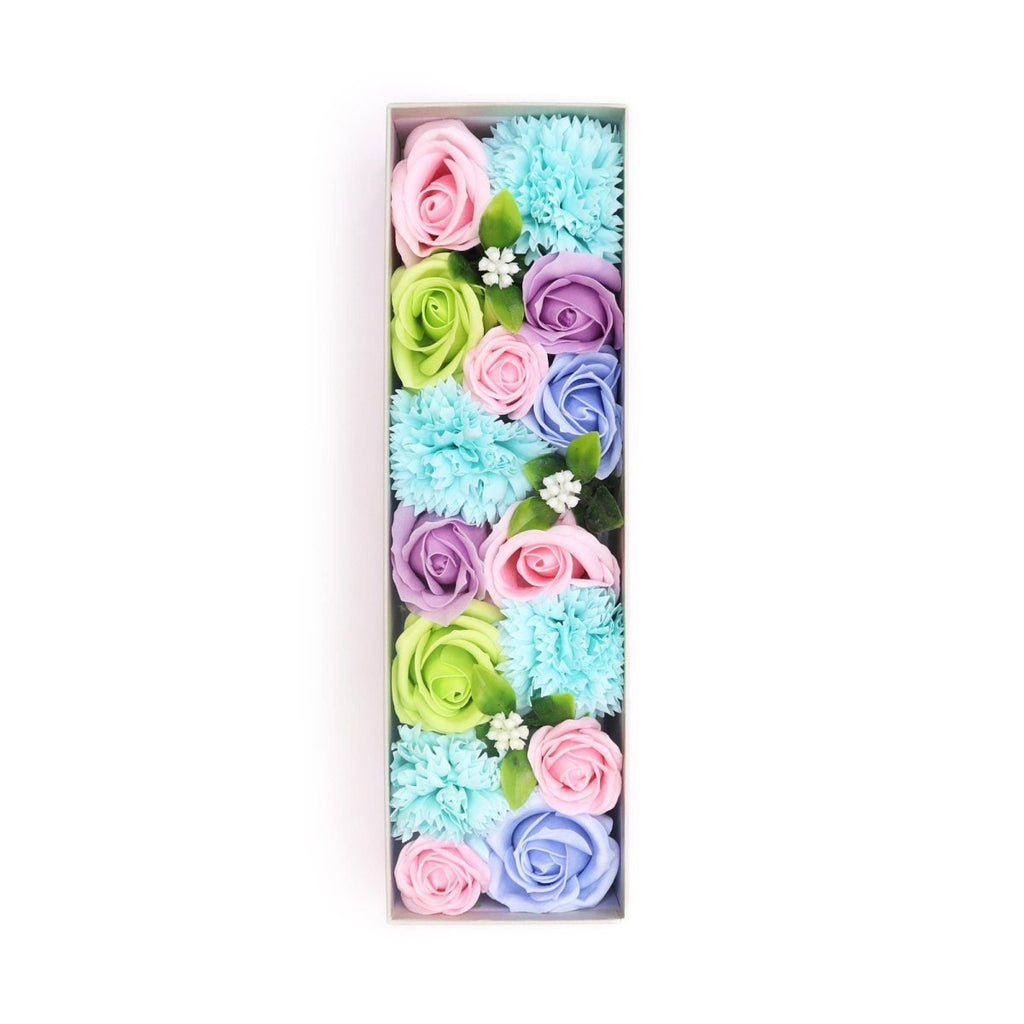 Long Box - Baby Blessings - BluesSoap Flower Gift BoxesHeart Notes