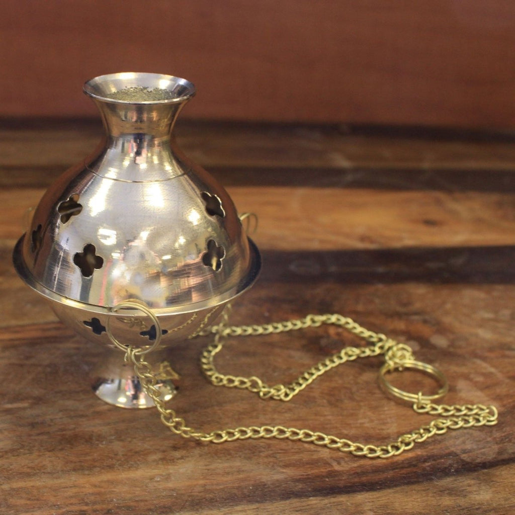 Hanging Brass Incense BurnerTraditional Brass Incense BurnersHeart Notes