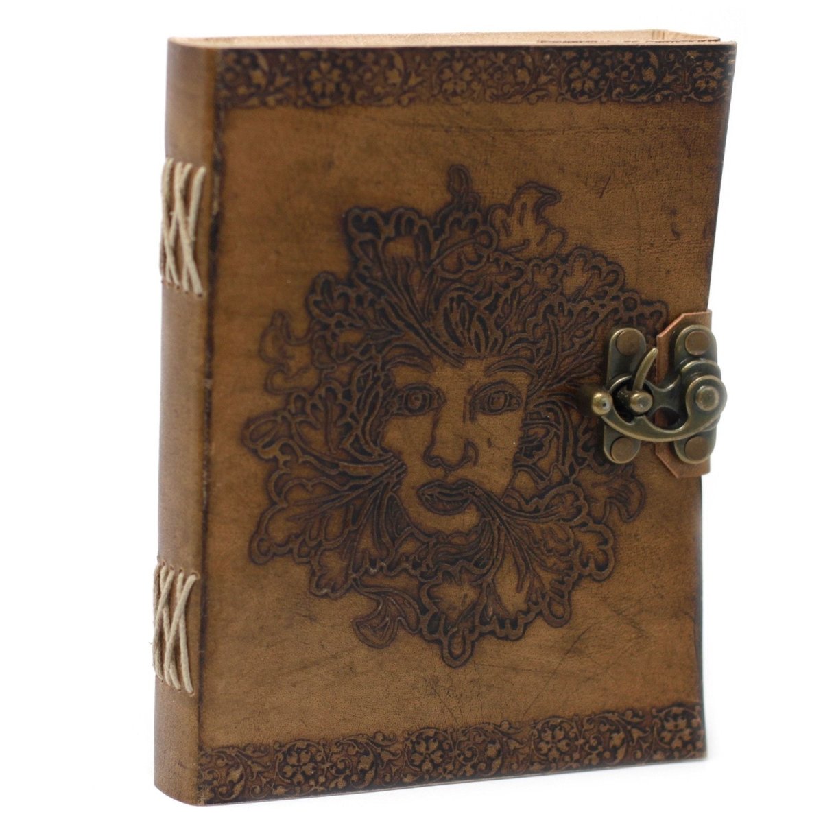 Leather Greenman Notebook (6x8")Leather Notebooks – Vintage Style JournalsHeart Notes