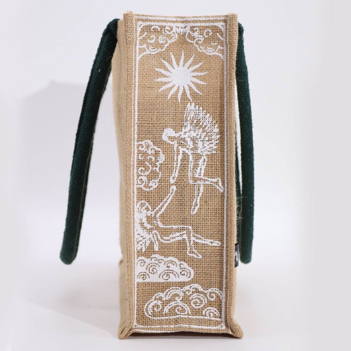 Hop Hare Jute Big Bag - I am LovedHop Hare Jute BagHeart Notes