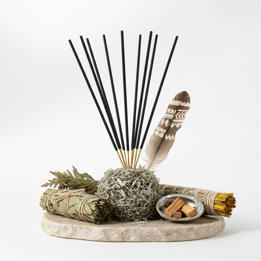 Banjara Tribal Smudge Incense - White Arruda RueBanjara Tribal Smudge Incense SticksHeart Notes