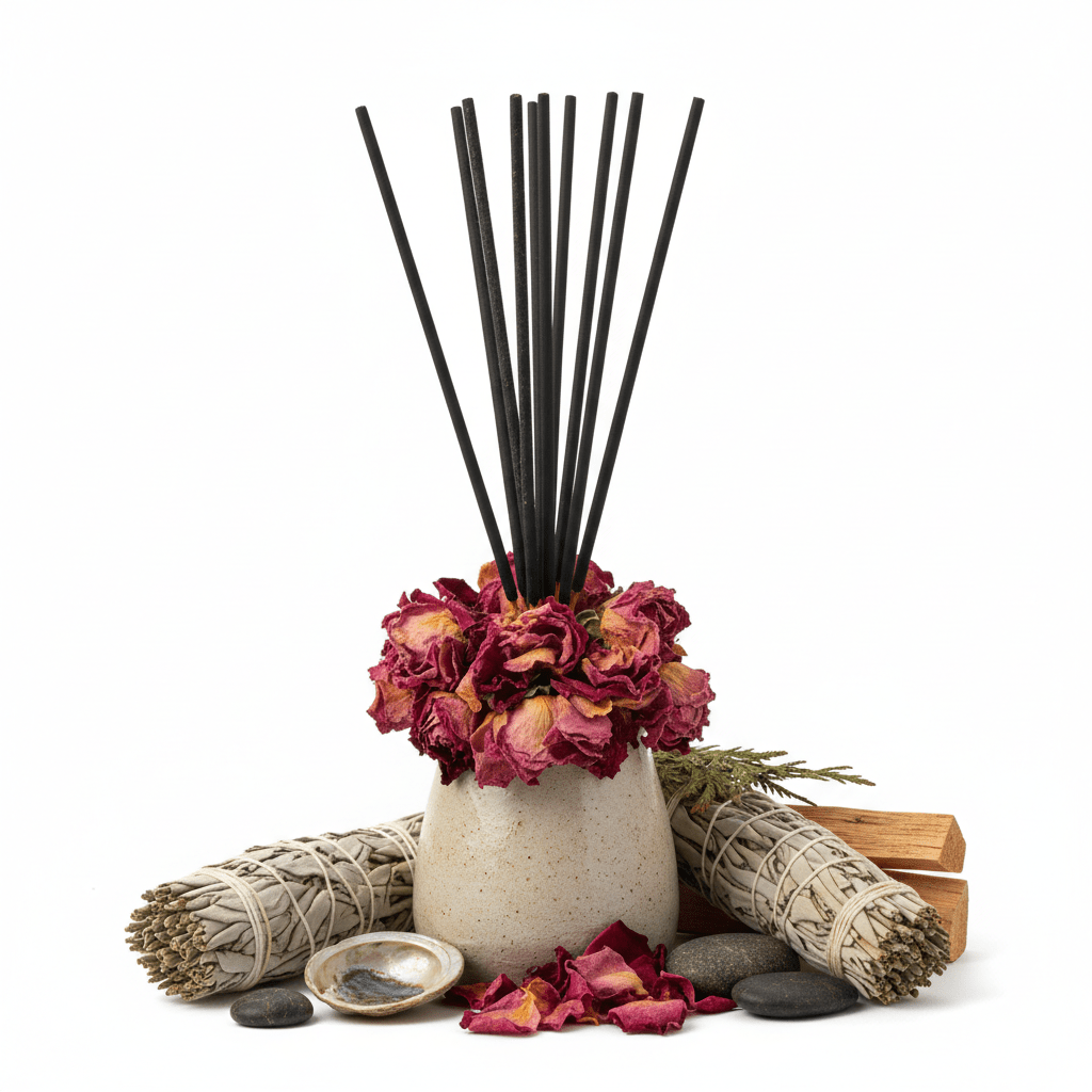 Banjara Tribal Smudge Incense - Wild RoseBanjara Tribal Smudge Incense SticksHeart Notes