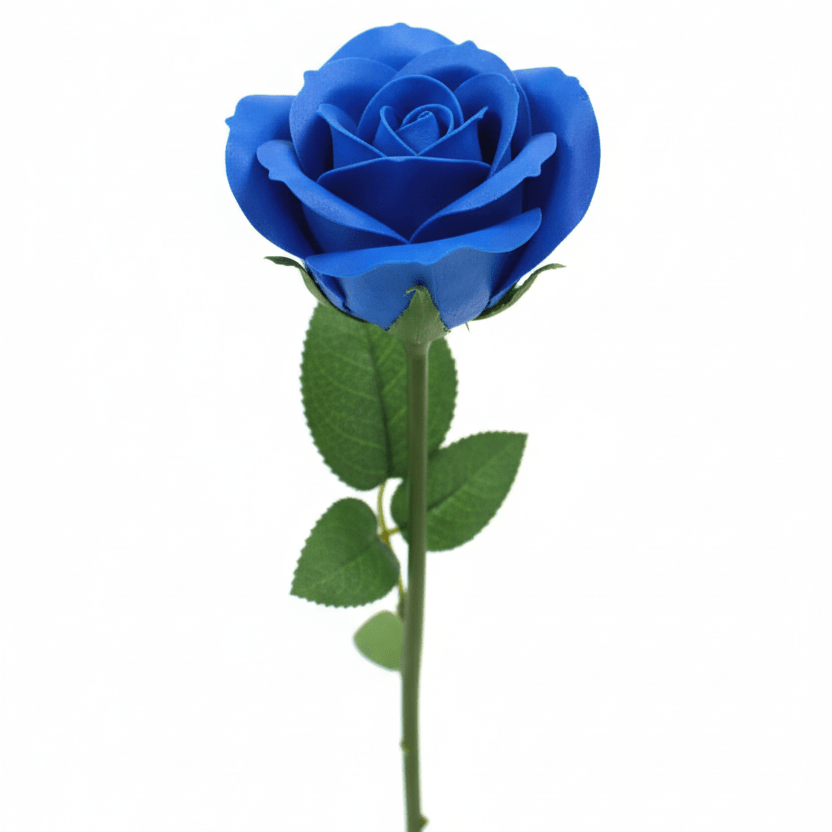 Single Rose - Blue RoseLuxury Soap FlowersHeart Notes