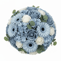 Bouquet Petite Basket - Soothing BluesPetite Soap Flower BouquetsHeart Notes