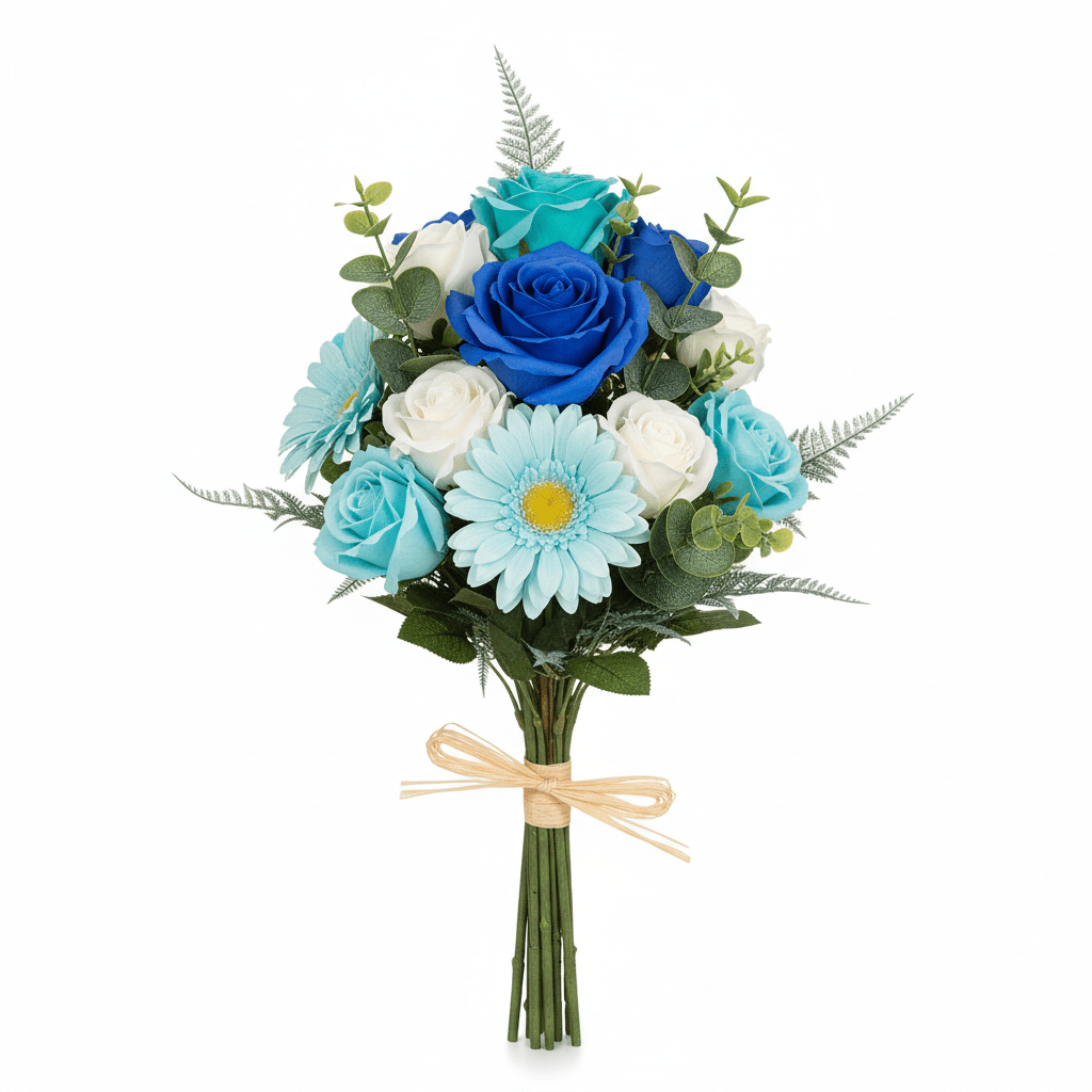 Standing Soap Flower Bouquet - BlueSoap Flower BouquetsHeart Notes