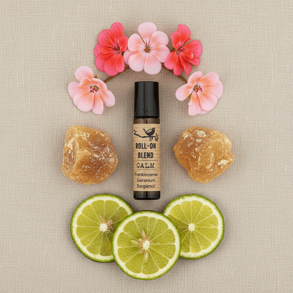 Agnes + Cat Roll On Essential Oil Blend - CALMAgnes + Cat Essential Oil Roll - On BlendsHeart Notes