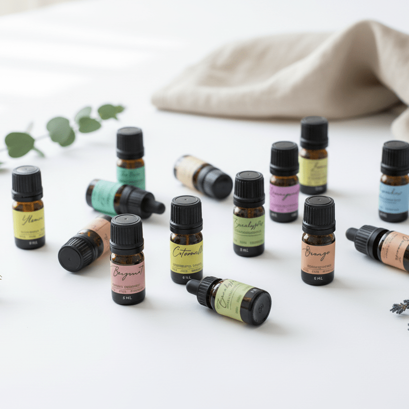 Aromatherapy Essential Oil Set - The Top 12Aromatherapy Essential Oil SetHeart Notes