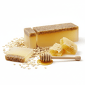 Honey & Oatmeal - Soap LoafWild & Natural Hand - Crafted Soap 1.3kg and SlicesHeart Notes