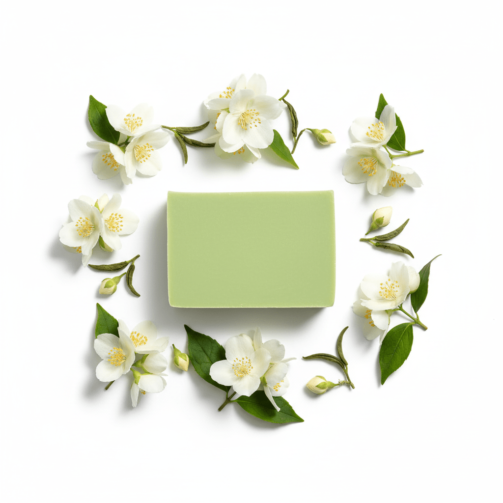 Handcrafted Soap Slice 100g - Jasmine & GreenteaHandmade Soap Loaves 1.2KgHeart Notes