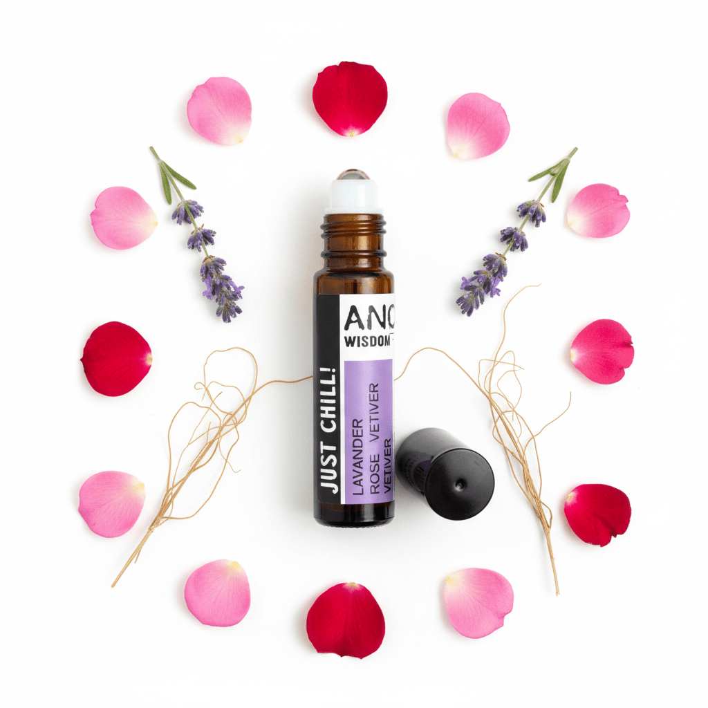 10ml Roll On Essential Oil Blend - Just Chill!Roll - On Essential Oil BlendsHeart Notes