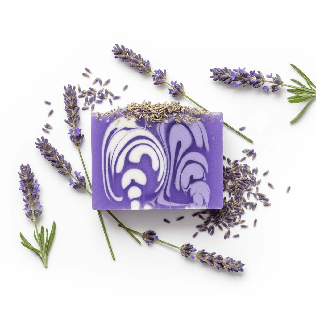 Handcrafted Soap Slice 100g - LavenderHandmade Soap Loaves 1.2KgHeart Notes
