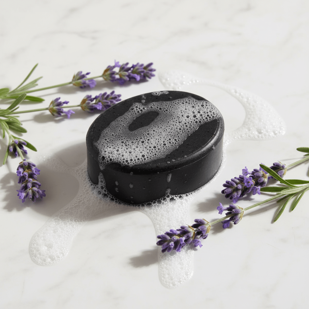 Charcoal Soap 85g - LavenderCharcoal Soap 85gHeart Notes